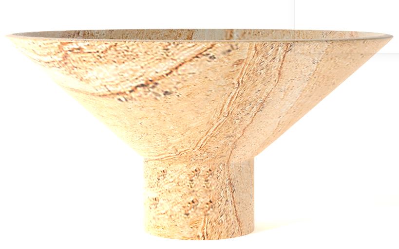 Dune Footed Sandstone Bowl