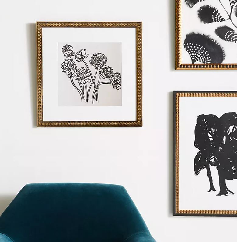 Seven Ranunculi Wall Art with frame
