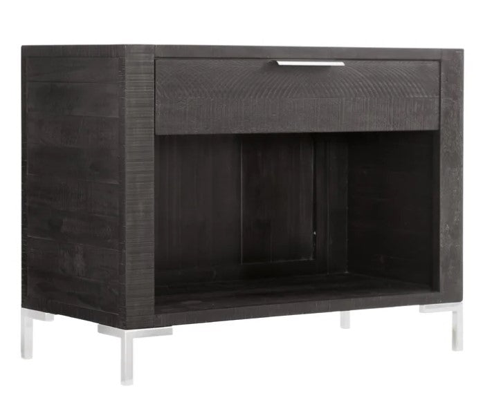 Logan Square Drawer Wood Nightstand