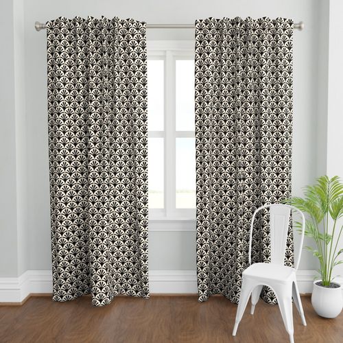 Geometric Pattern Deco Sunset Curtain Panel-50"x96"