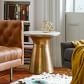 Marble Topped Pedestal Side Table