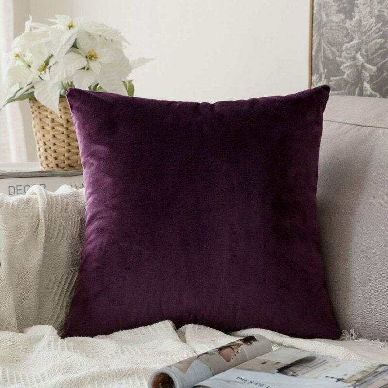 Payson Velvet Throw Pillow Cover No Insert-18"x18"