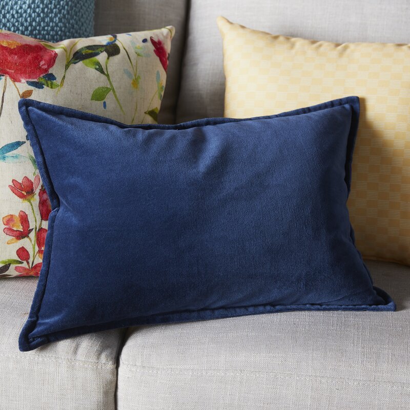 Montague Rectangular Velvet Lumbar Pillow Cover & Insert