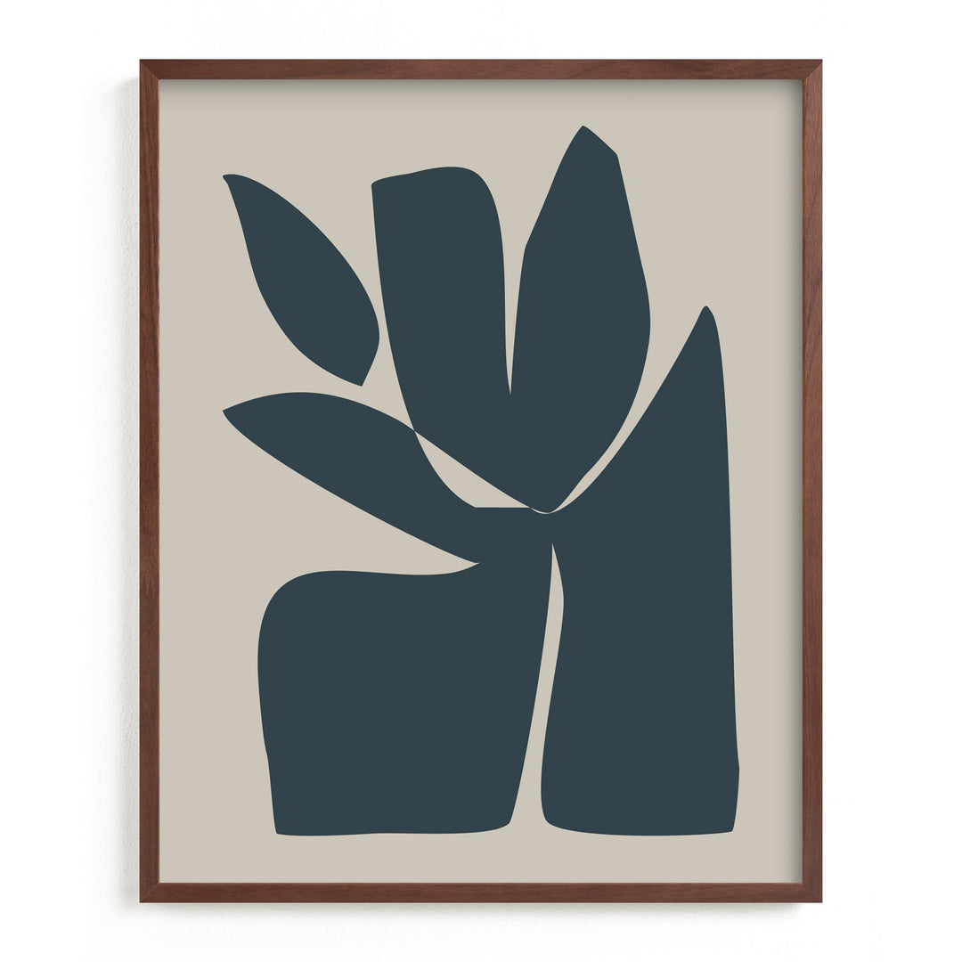 Blue Sculpt Framed Wall Art by Minted for West Elm