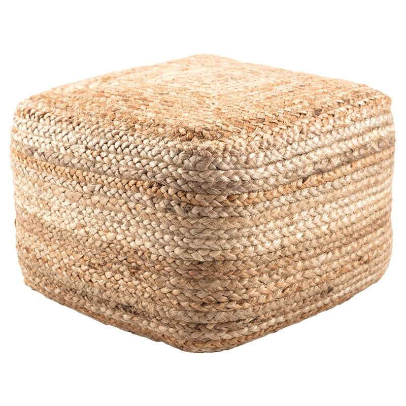 Cicero Wide Square Pouf Ottoman