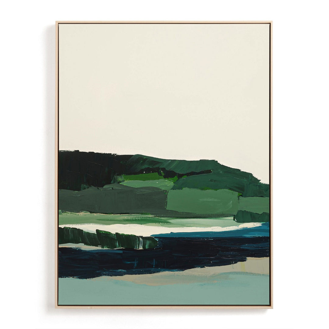 Spring Seascape Wall Art with Frame-30"x40"