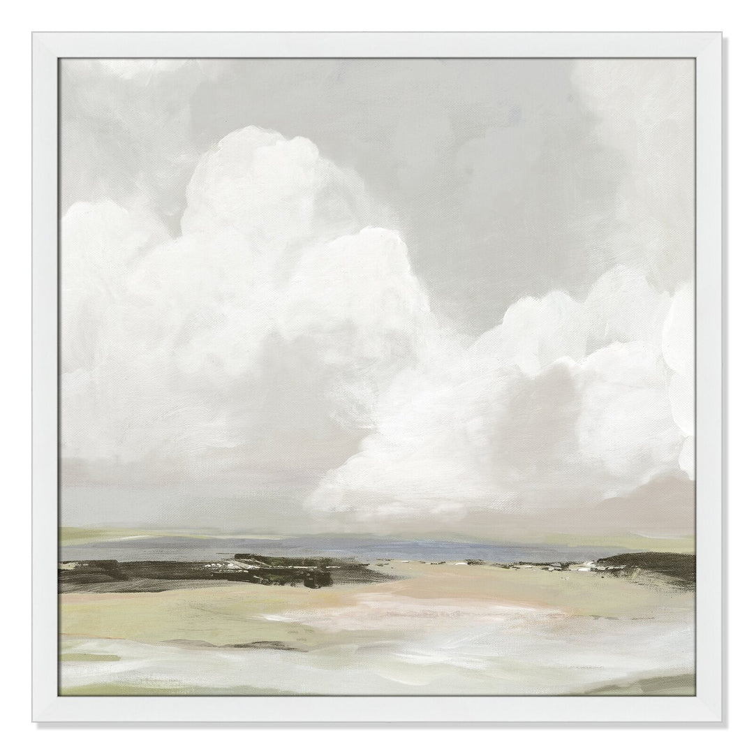 Soft Clouds by Unknown With Frame-33"X33"