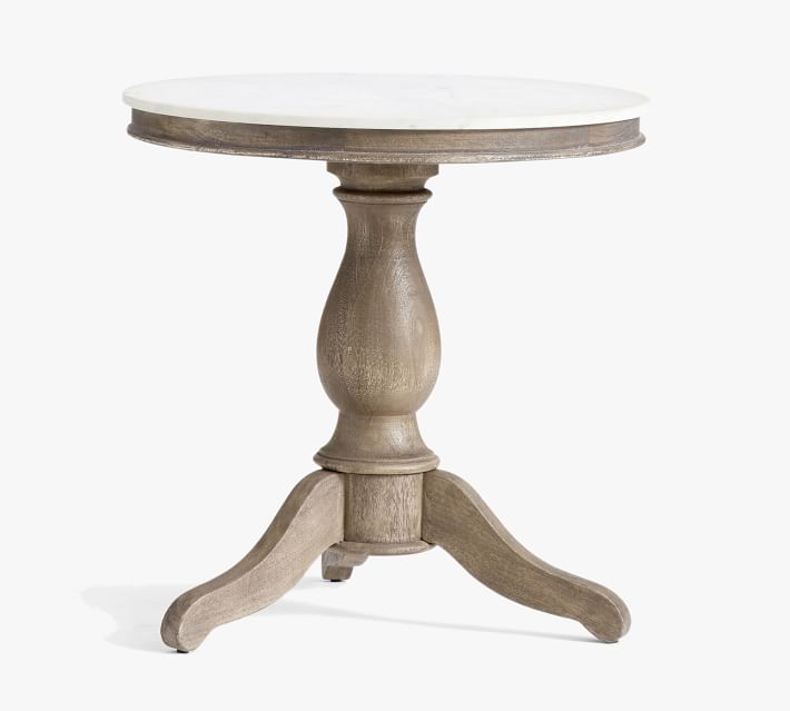 Alexandra 24" Round Marble End Table