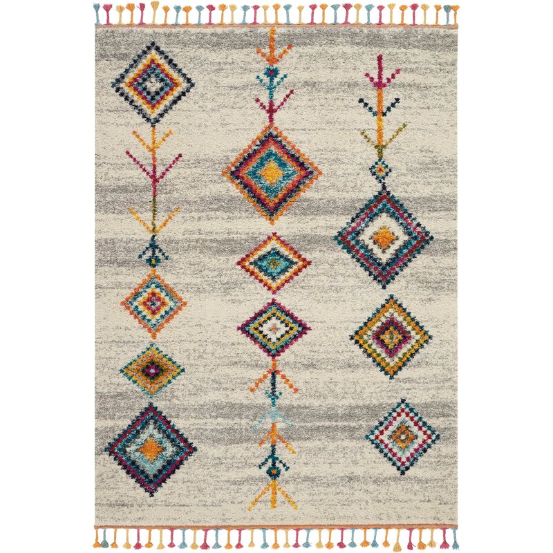 Wayne Shag Gray Area Rug 7'10" x 10'6"