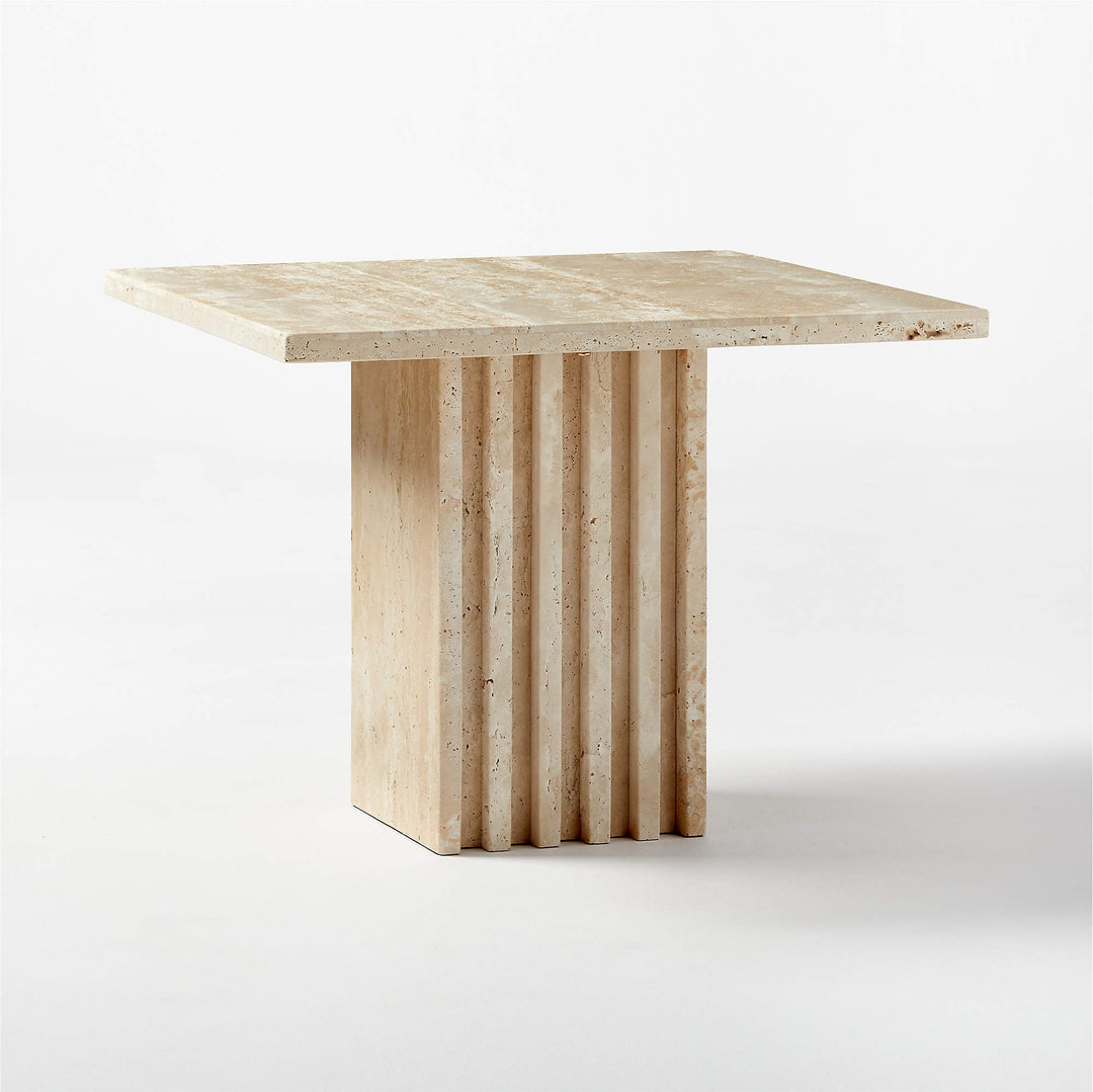 Carve Travertine Large Cocktail Table