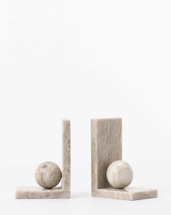 Adar Marble Bookends Set of 2