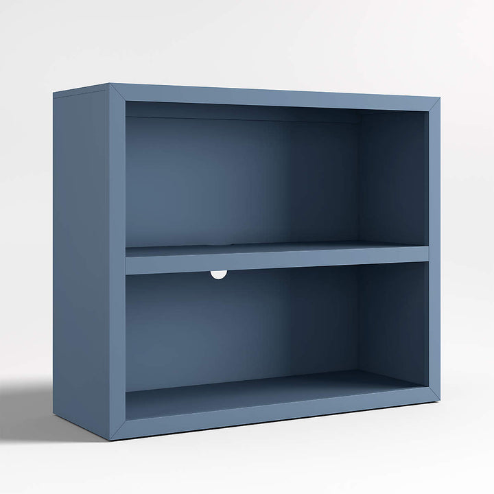 Ever Simple Modular Slate Blue Wood Kids Bookcase