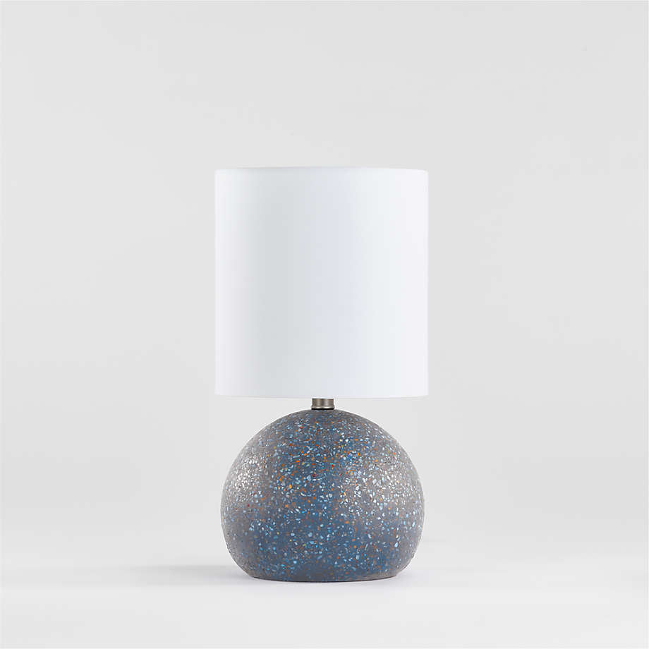 Dark Blue Terrazzo Kids Table Lamp