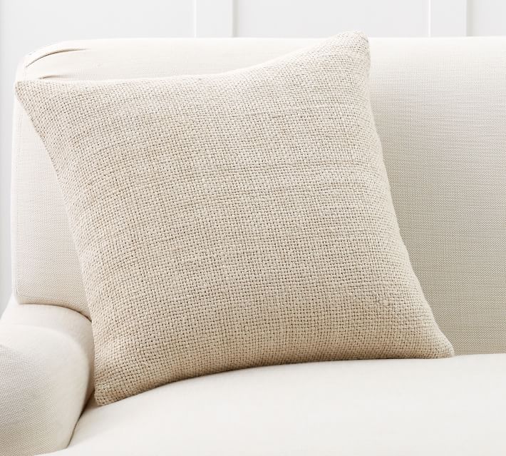 Faye Linen Textured Pillow Cover No Insert-20"x20"