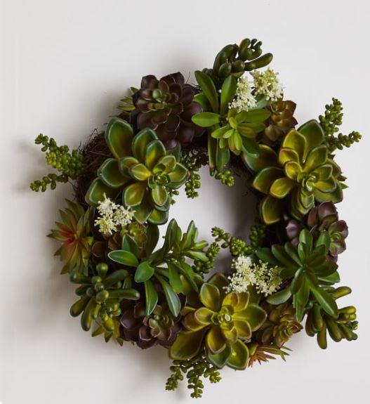 Faux Succulent Wreath