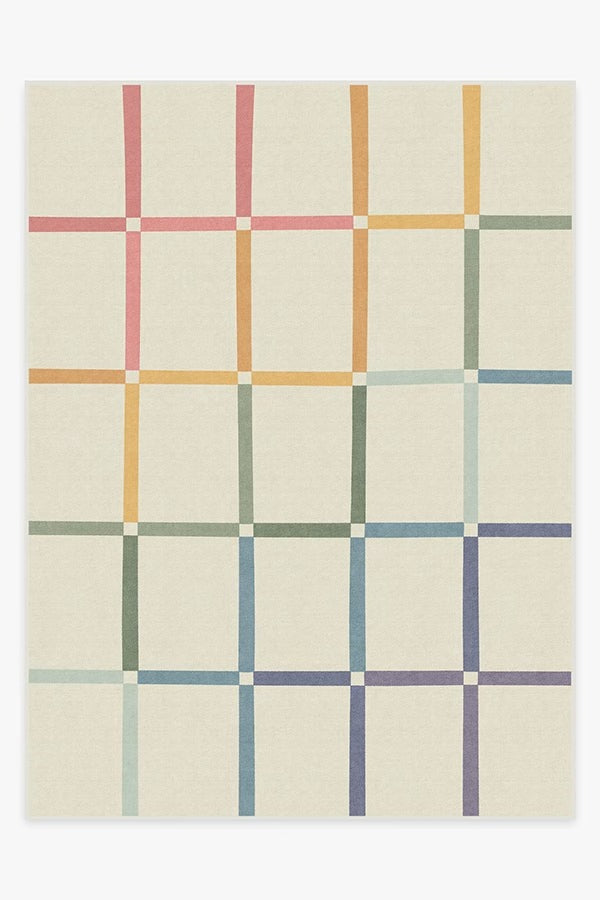 The Home Edit Joanna Ivory Rainbow Rug 8x10