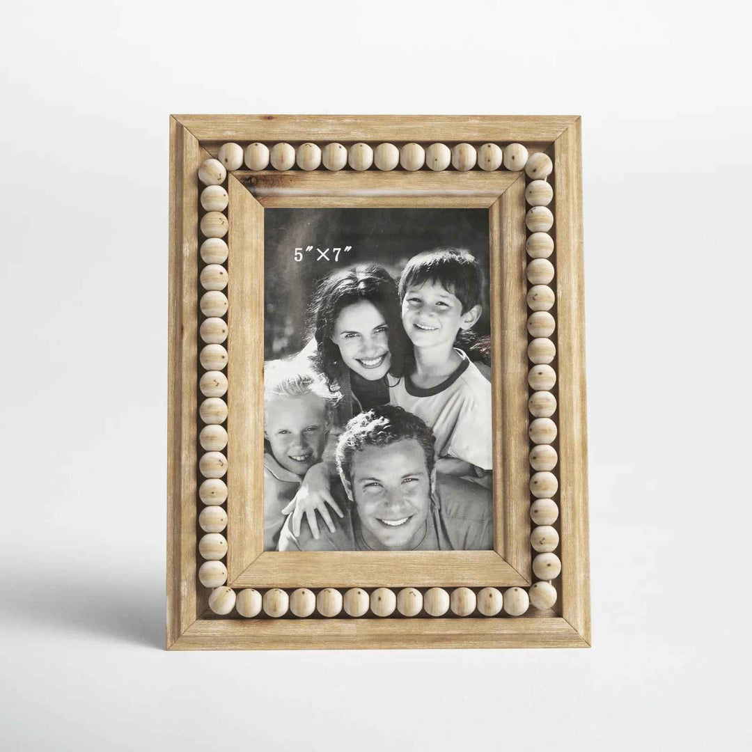 Tate Wood Single Picture Frame in Light Brown With Frame-5"x7"