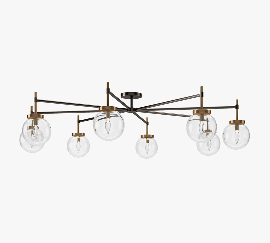 Camryn XL Glass Globe Flush Mount