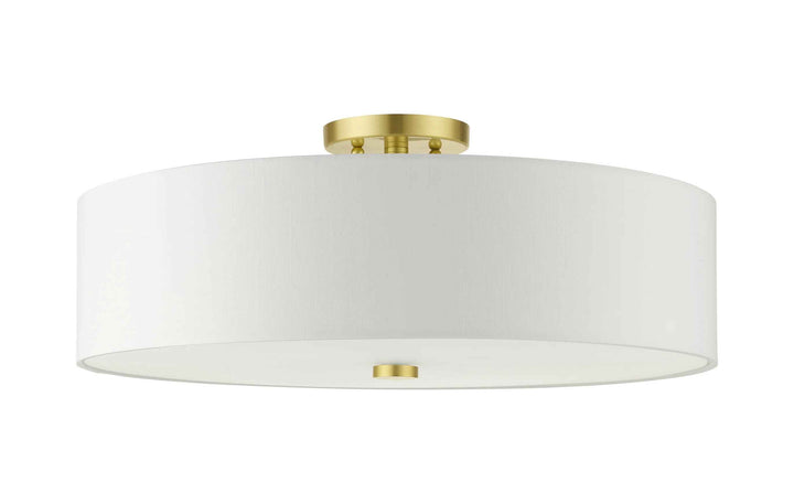 Flaire Fabric Semi Flush Mount