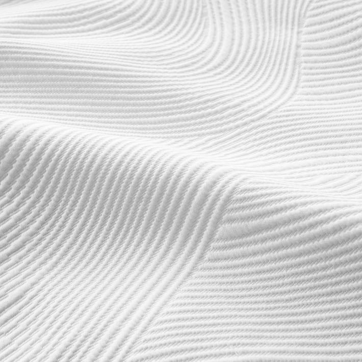 Organic Wavy Jacquard Duvet Cover Queen