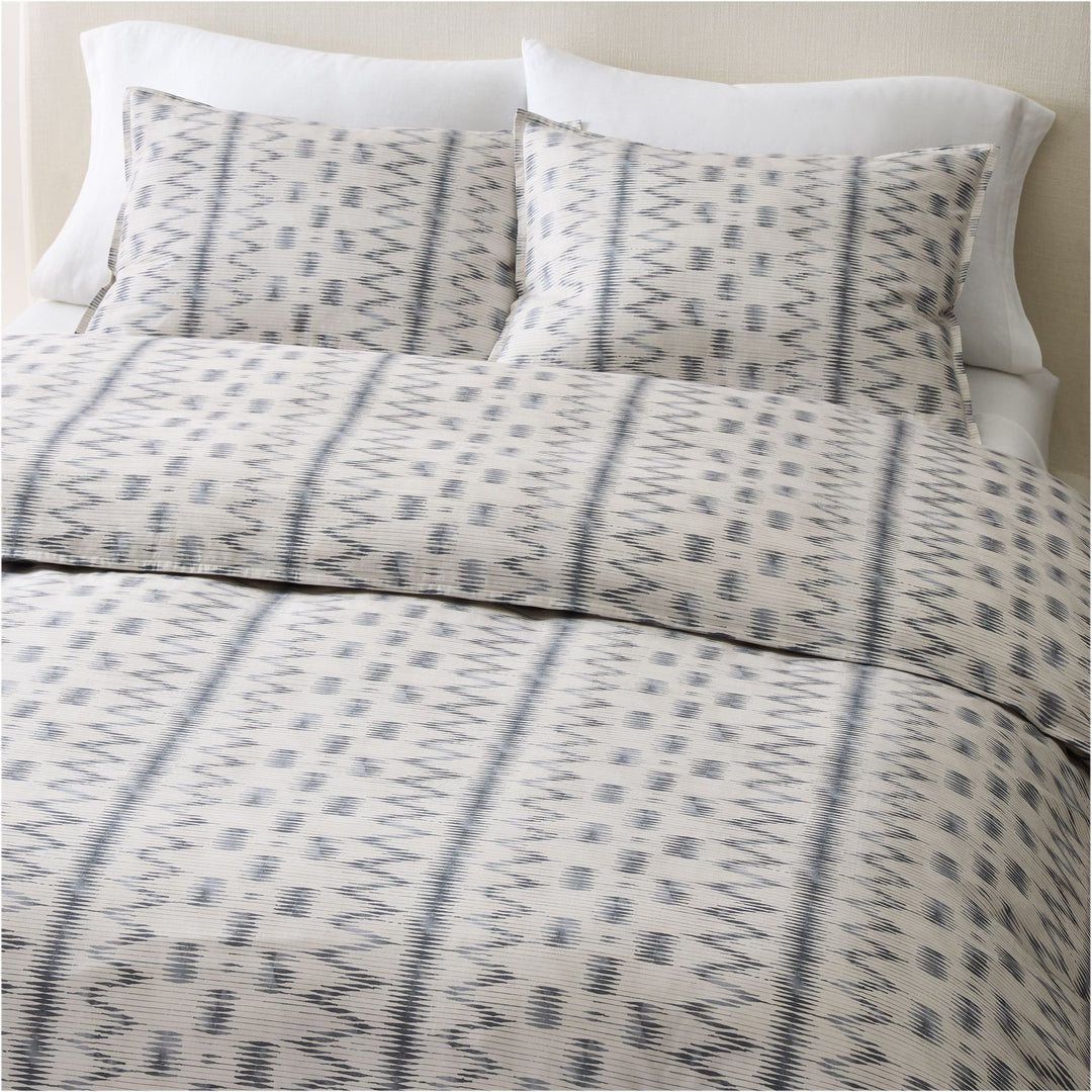 Watercolor Ikat Duvet Cover-King