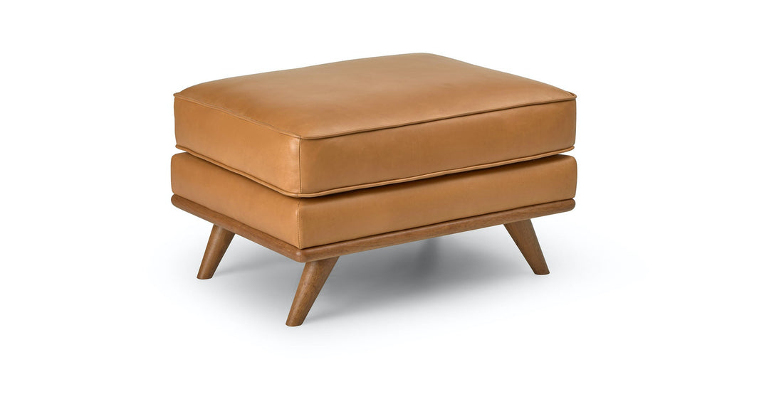 Timber Charme Tan Ottoman