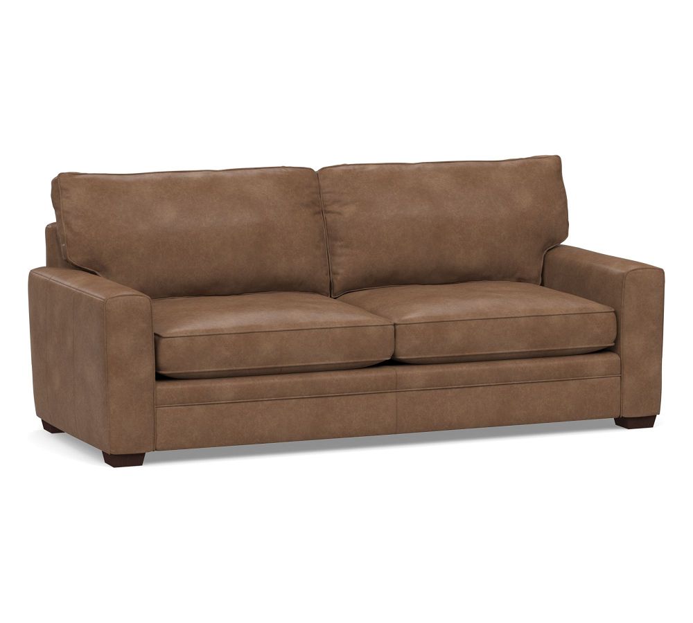 Pearce Square Arm Leather Sofa