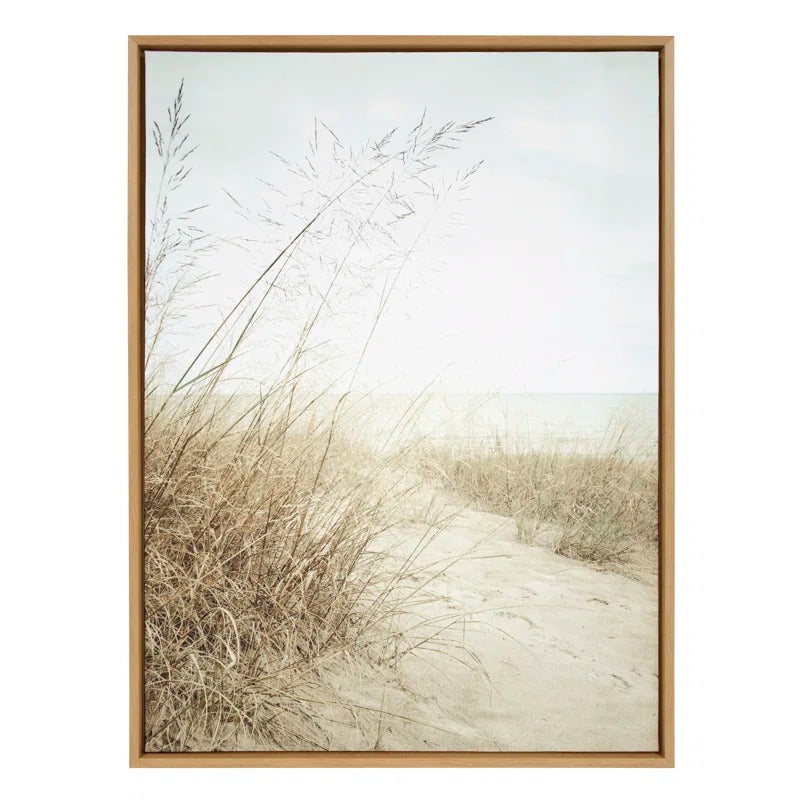 Beach Grasses 28x38 Framed Canvas Framed