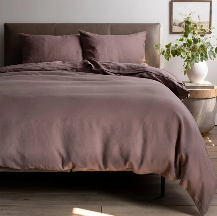 French Linen Duvet Cover_Clove