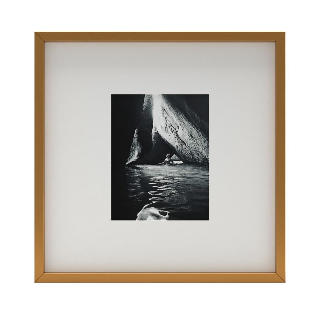 Gallery Brass Frame With White Mat with frame 8"X10"