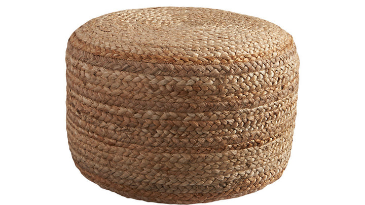 BRAIDED JUTE POUF
