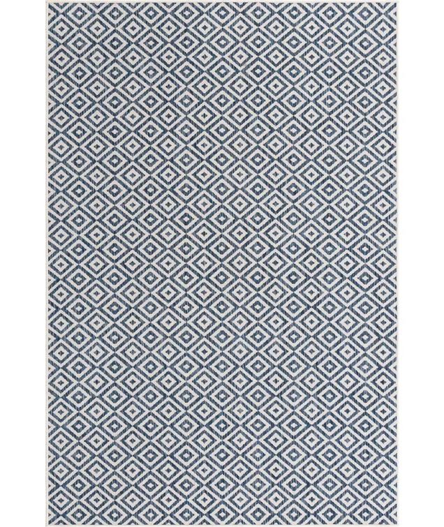 Geometric Indoor Outdoor Area Rug-6'x9'