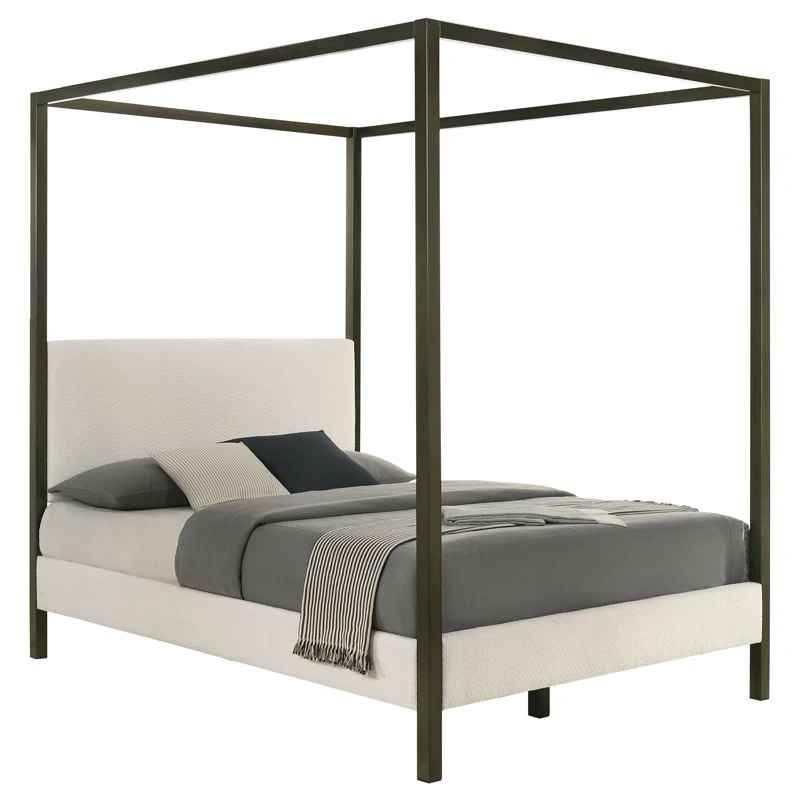 Tibold Upholstered Canopy Bed-Queen