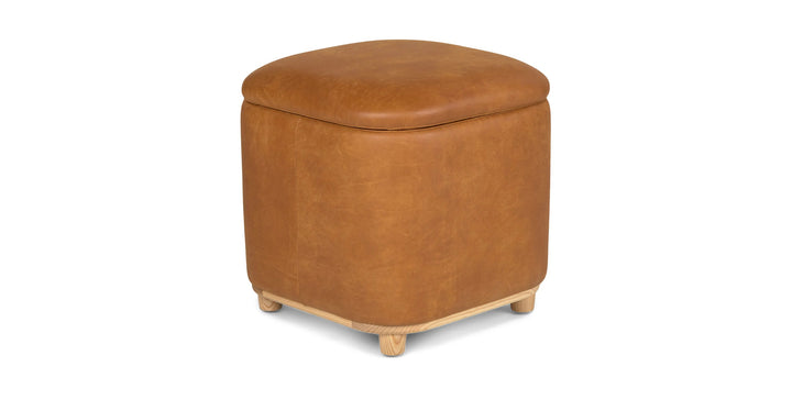 Maribo Rawhide Tan 19 Storage Ottoman