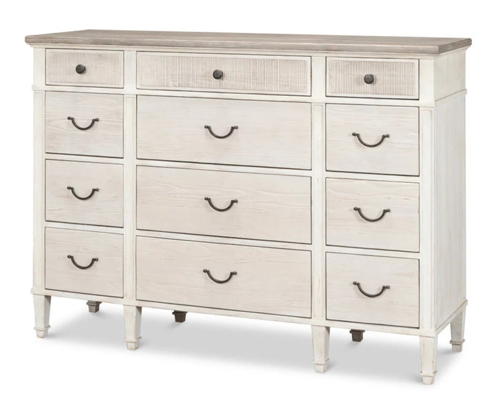 Sarreid Ltd 12 Drawer Solid Wood Dresser