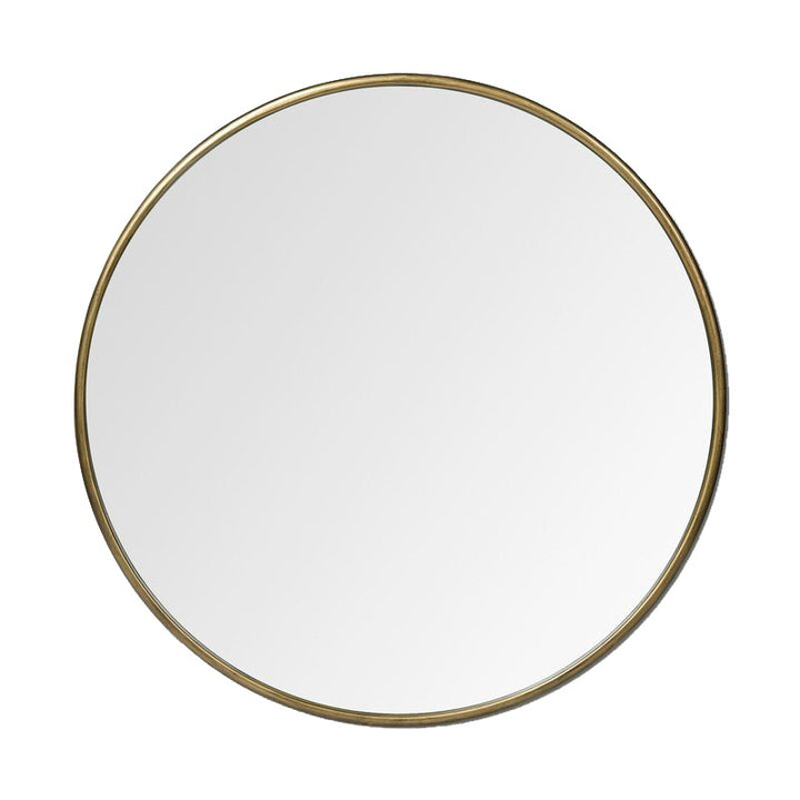 Edge Brass Round 30" Wall Mirror