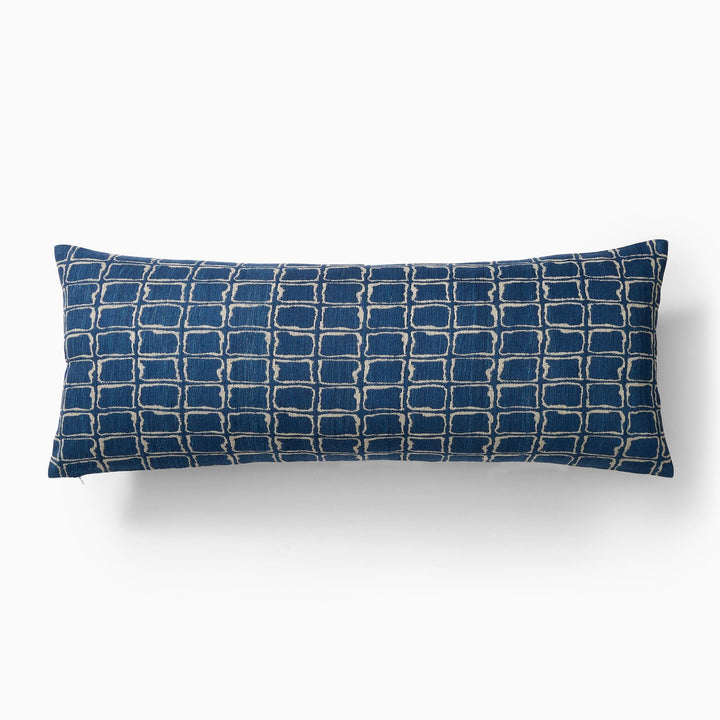 Silk Squares Lumbar Pillow Cover
