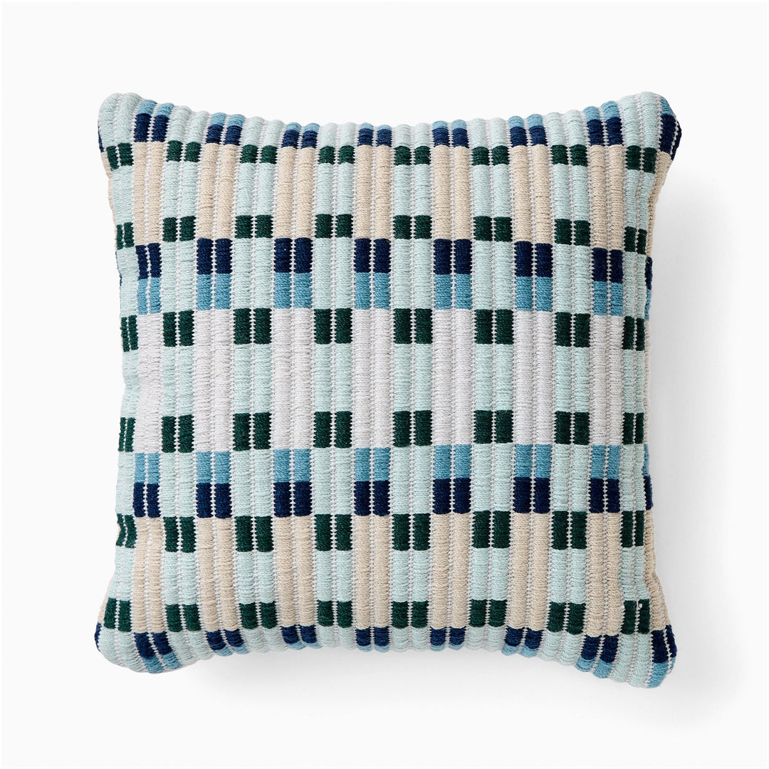 Outdoor Check Point Pillow-20"x20"