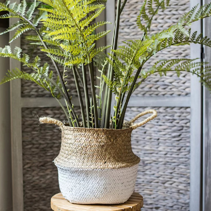 Pop Up Belly Wicker Basket