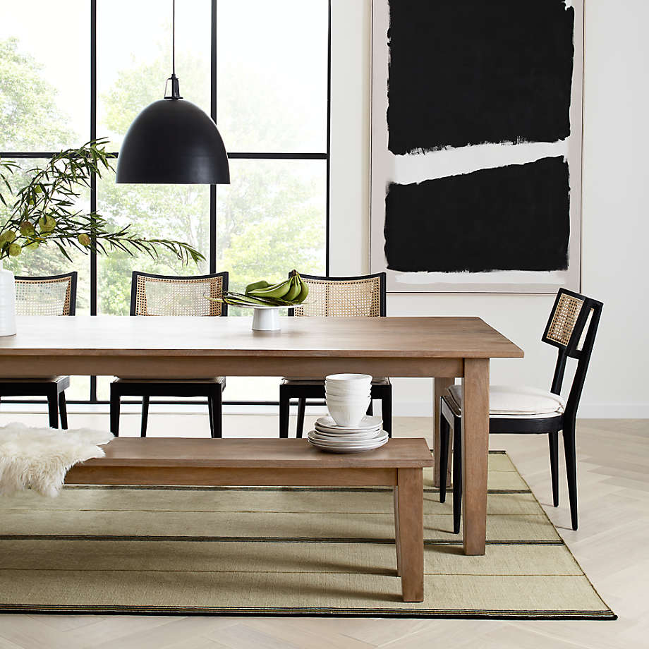 Basque Light Brown Solid Wood Dining Table