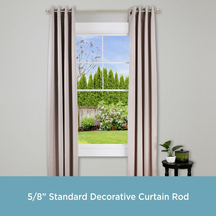 Desiree Adjustable Single Curtain Rod 48''-86''