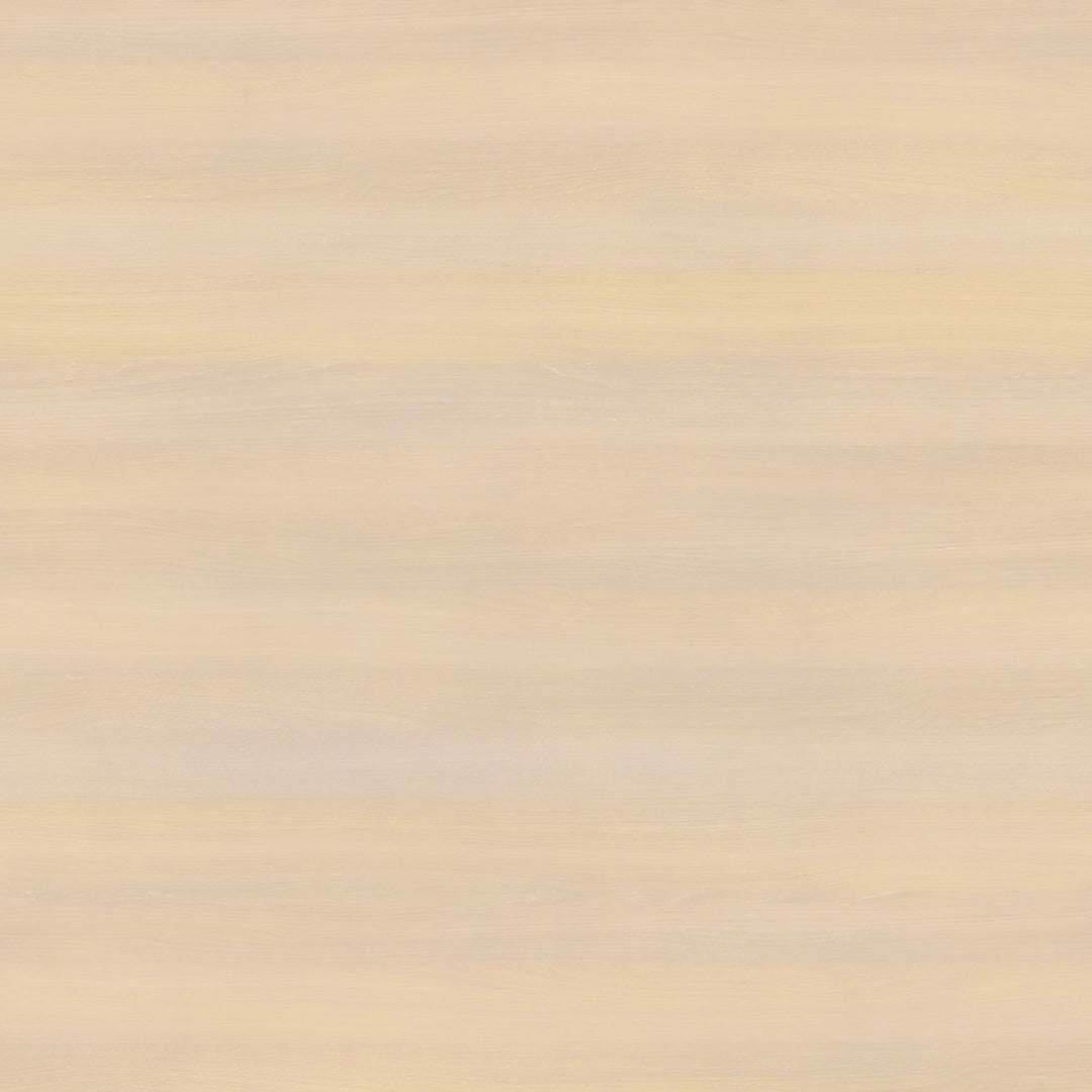 Batten Natural Oak Wood Console Desk with White Marble Top