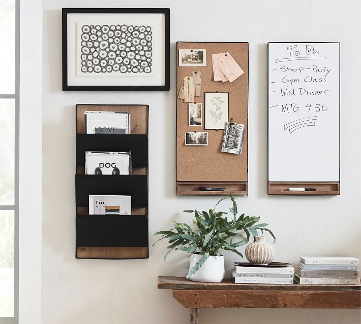 TRENTON 3 PIECE ESSENTIAL ORGANIZATION SET WITH CORKBOARD