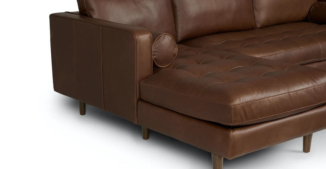 Sven Charme Chocolat Left Sectional Sofa