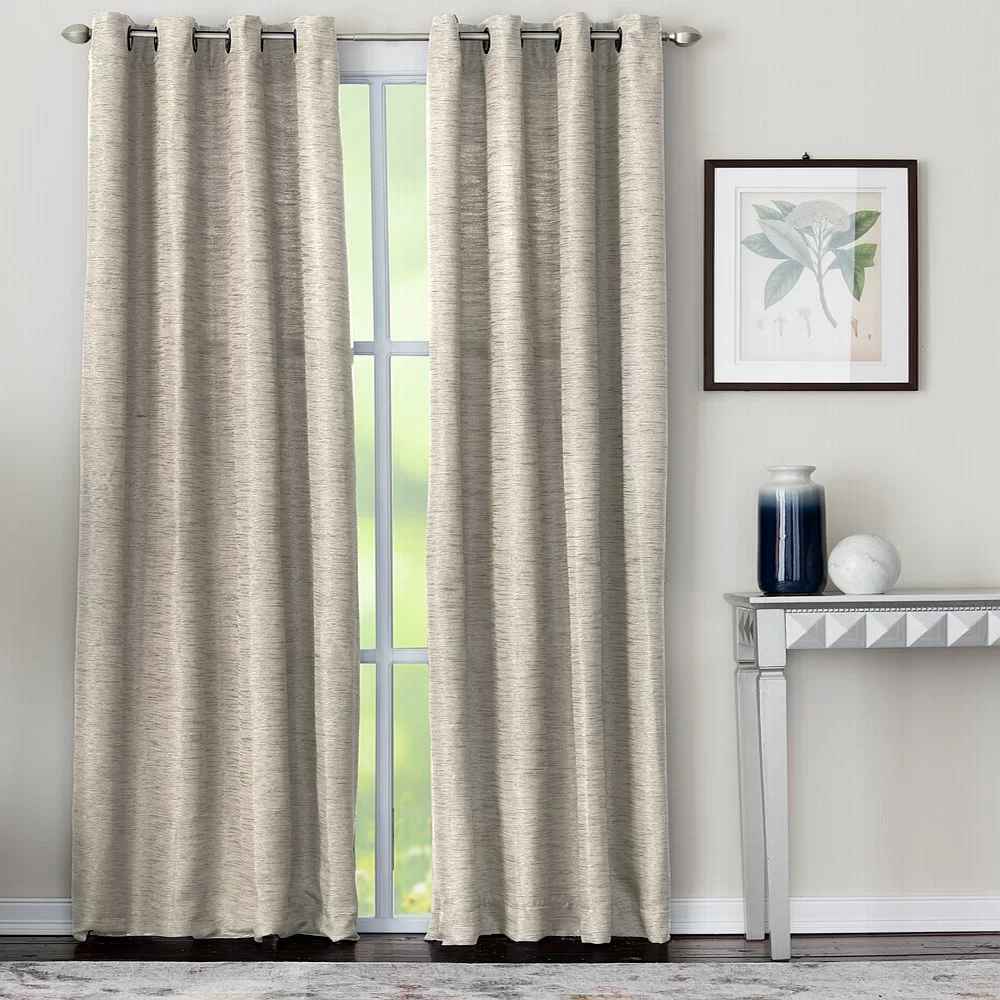 Koopman Solid Room Darkening Grommet Single Curtain Panel-95"