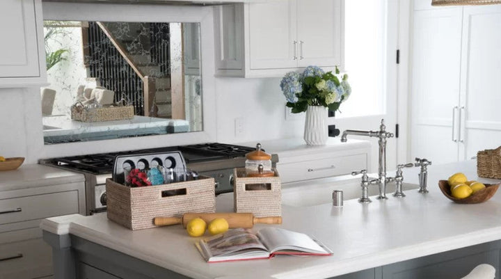 Coiled Storage Rattan Basket