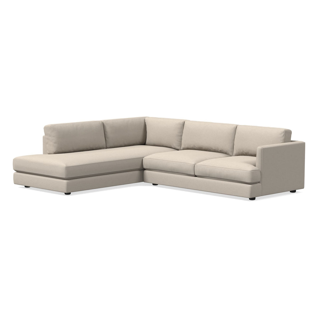 Haven 2 Piece Bumper Chaise Sectional_Sand Velvet