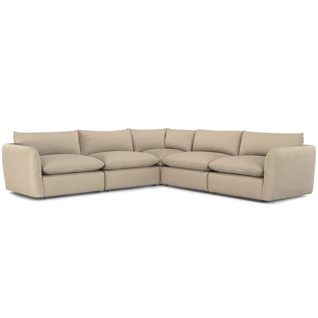 Leigh 126 Modular Corner Sectional Silver Taupe