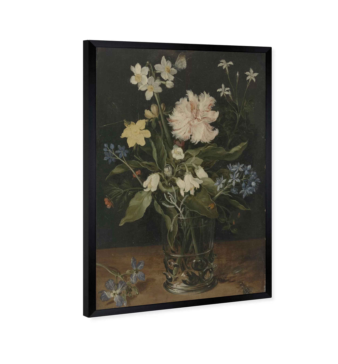 Floral And Botanical Flower Arrangement VI by No Artist wiyh Frame-36"x24"