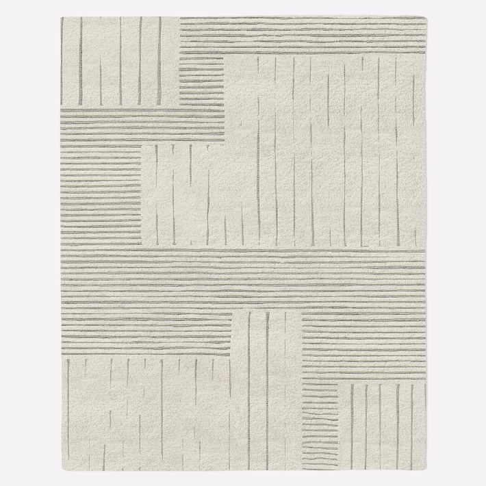 Painted Mixed Stripes Rug-2'5"x12'